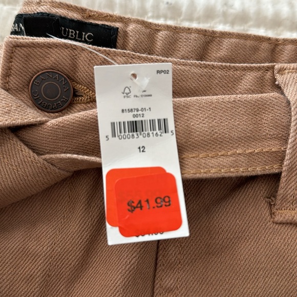 NWT Banana Republic Short Size 12 Tie Waist - Picture 5 of 5